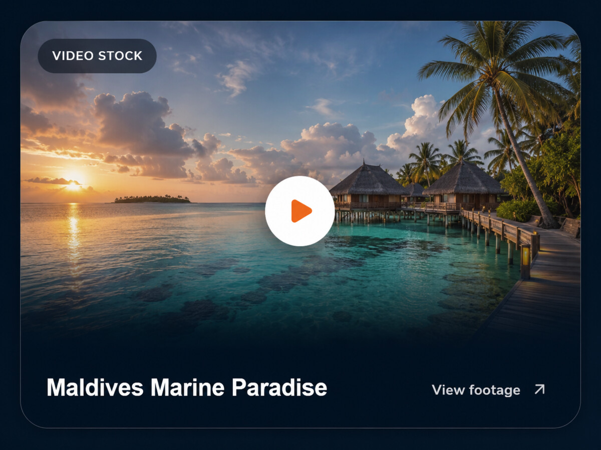 Maldives Marine Paradise video stock thumbnail